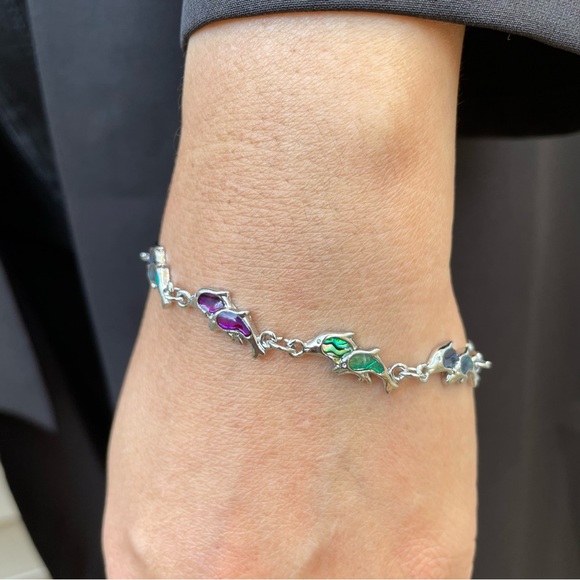 Coloured Dolphins Bracelet - Picture 3 of 7